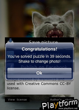 Lovely Kitty Puzzle (iPhone/iPod)