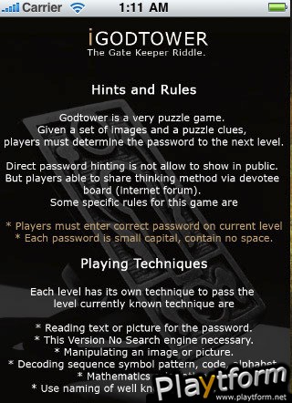 iGODTOWER (iPhone/iPod)