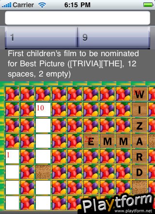 Movie Awards Crossword (iPhone/iPod)