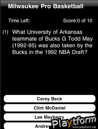 Milwaukee Pro Basketball Trivia (iPhone/iPod)
