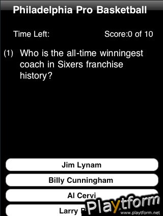 Philadelphia Pro Basketball Trivia (iPhone/iPod)