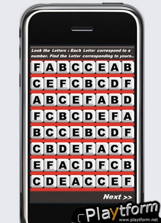 a IPhone Mind Reader - a Secret Letter ! (iPhone/iPod)