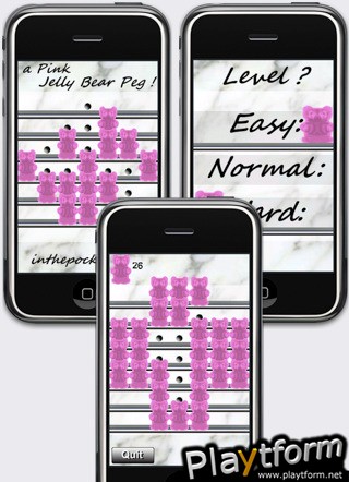 a Pink Jelly Bear Peg ! (iPhone/iPod)