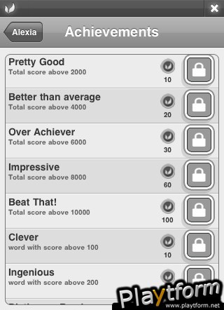 Alexic - Insanely Addictive Word Puzzle Game (iPhone/iPod)