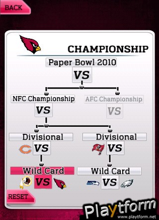 NFL Paperbowl Arizona (iPhone/iPod)