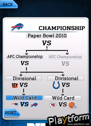 NFL Paperbowl Buffalo (iPhone/iPod)