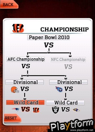 NFL Paperbowl Cincinnati (iPhone/iPod)