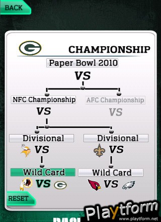 NFL Paperbowl Green Bay (iPhone/iPod)