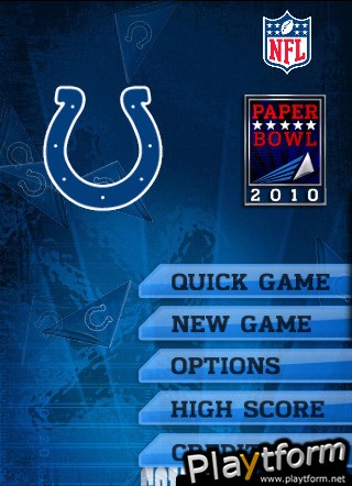 NFL Paperbowl Indianapolis Colts (iPhone/iPod)