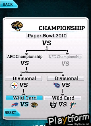 NFL Paperbowl Jacksonville (iPhone/iPod)