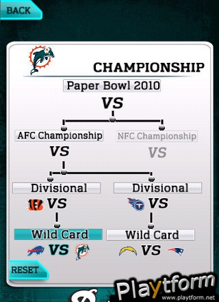 NFL Paperbowl Miami (iPhone/iPod)