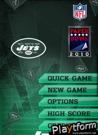 NFL Paperbowl NY Jets (iPhone/iPod)