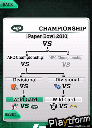 NFL Paperbowl NY Jets (iPhone/iPod)