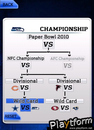 NFL Paperbowl Seattle (iPhone/iPod)
