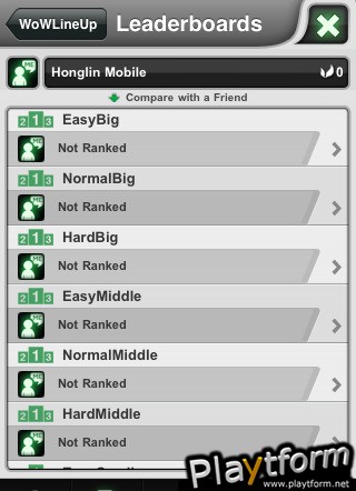WoWLineUp (iPhone/iPod)
