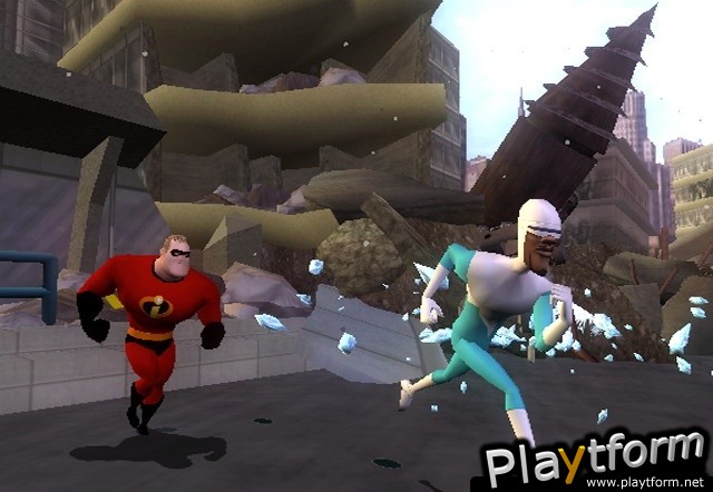 The Incredibles: Rise of the Underminer (GameCube)