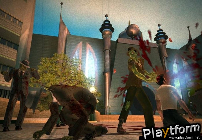 Stubbs the Zombie in Rebel Without a Pulse (Xbox)
