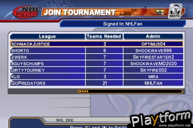 NHL 2K6 (Xbox)