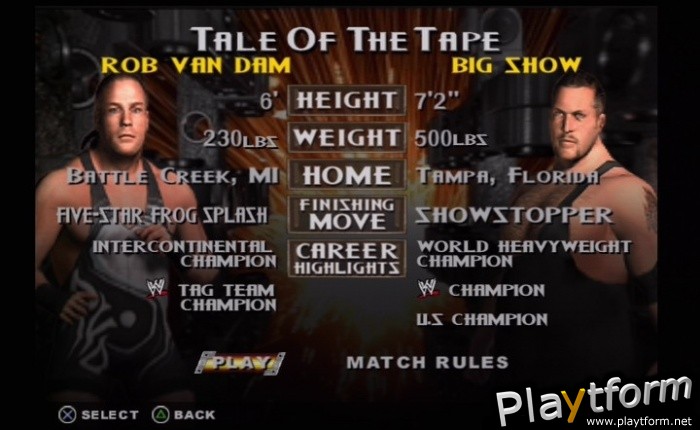 WWE SmackDown! vs. Raw (PlayStation 2)