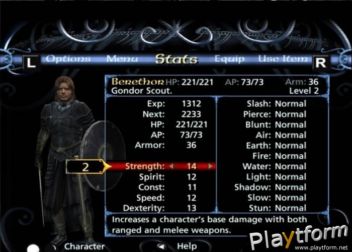 The Lord of the Rings, The Third Age (Xbox)
