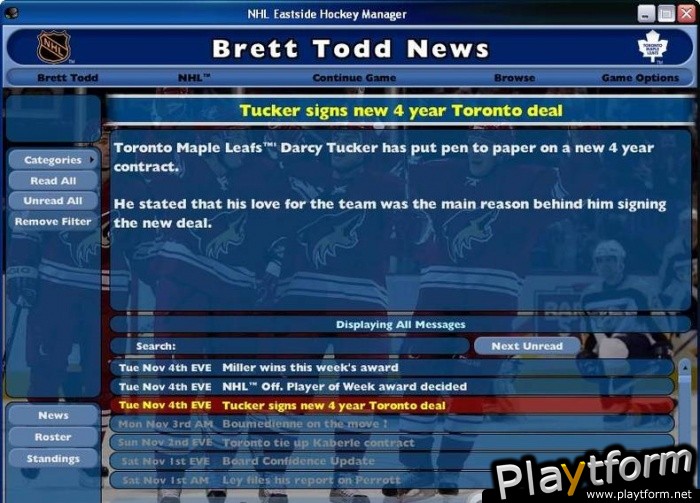 NHL Eastside Hockey Manager (PC)