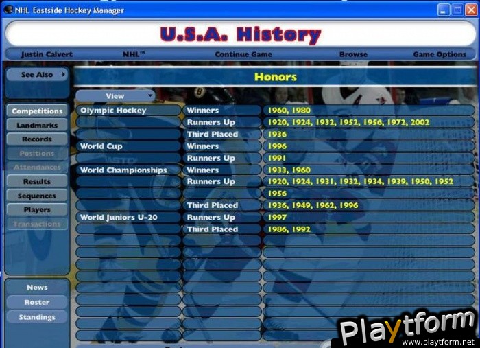 NHL Eastside Hockey Manager (PC)