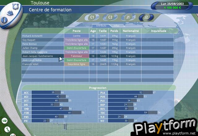 Pro Rugby Manager 2004 (PC)
