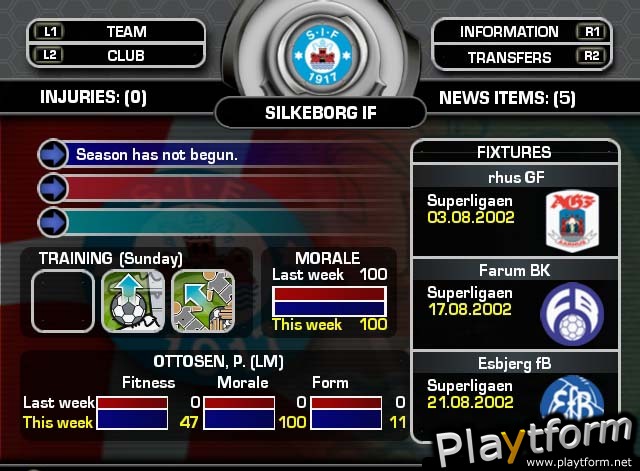 Total Club Manager 2004 (PlayStation 2)
