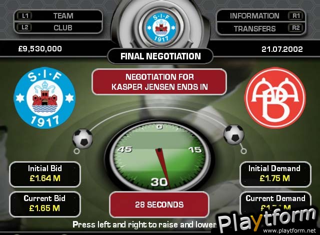 Total Club Manager 2004 (PlayStation 2)