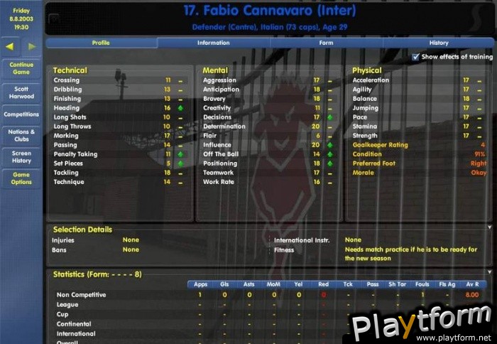 Championship Manager: Season 03/04 (PC)