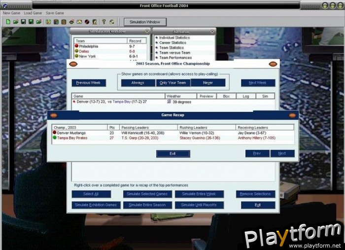 Front Office Football 2004 (PC)