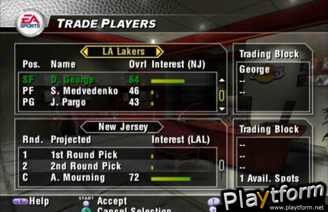 NBA Live 2004 (GameCube)