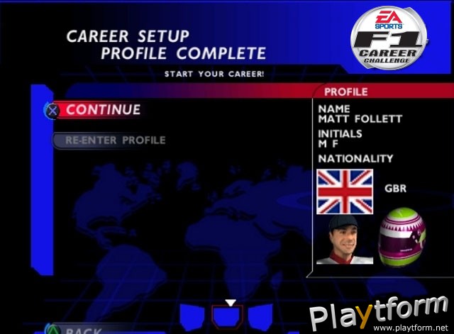 F1 Career Challenge (PlayStation 2)