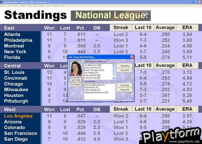 Baseball Mogul 2004 (PC)