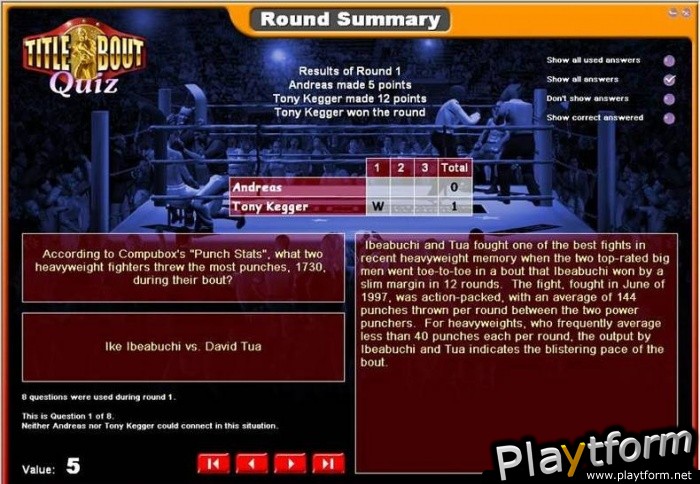 Title Bout Boxing Quiz (PC)