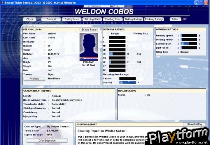Season Ticket Baseball 2003 (PC)