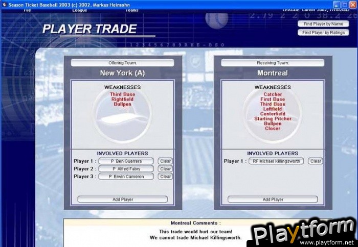 Season Ticket Baseball 2003 (PC)