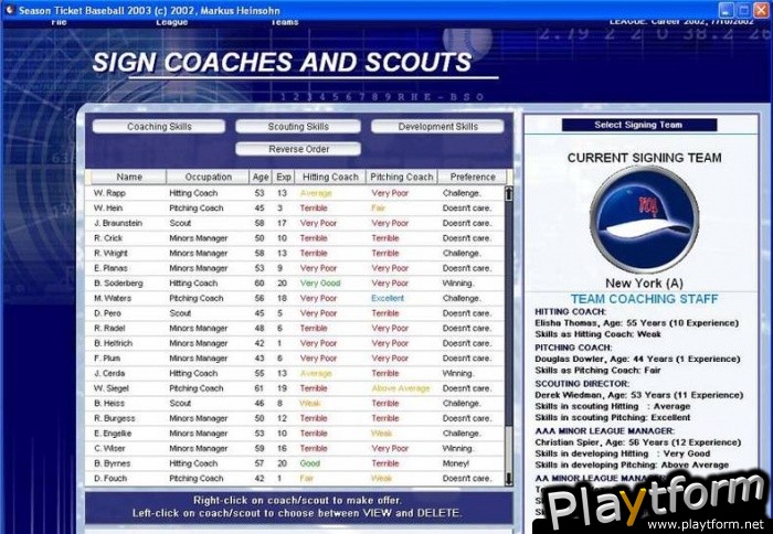 Season Ticket Baseball 2003 (PC)
