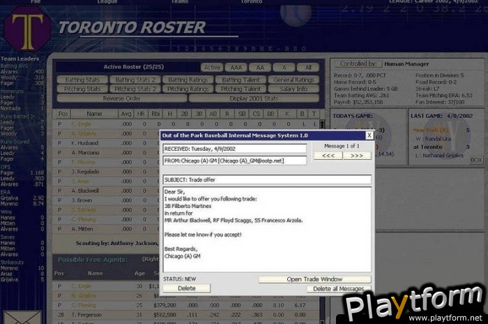 Out of the Park Baseball 4 (PC)