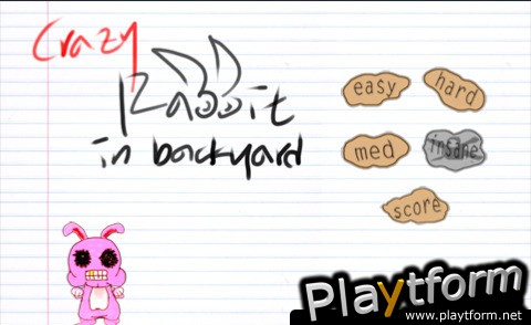 Crazy rabbit in backyard (iPhone/iPod)