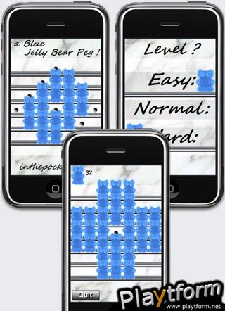a Blue Jelly Bear Peg ! (iPhone/iPod)