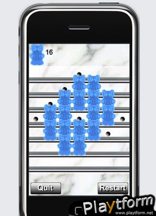 a Blue Jelly Bear Peg ! (iPhone/iPod)