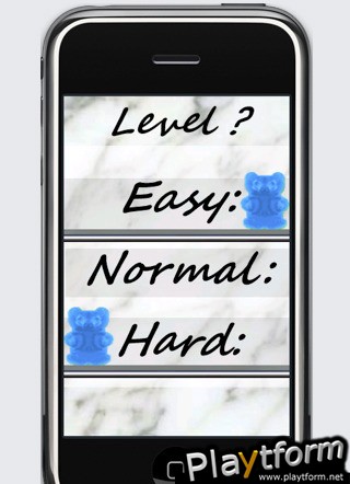 a Blue Jelly Bear Peg ! (iPhone/iPod)