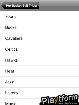 Pro Basketball Trivia (iPhone/iPod)