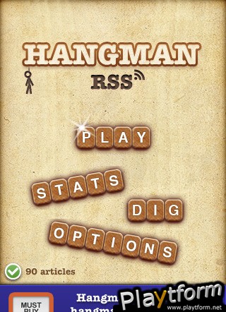Hangman RSS for the brave only - play with real-time news (iPhone/iPod)