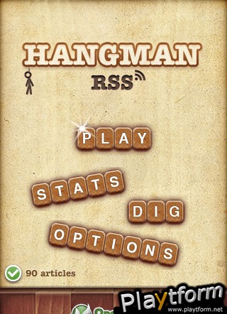 Hangman RSS for the brave only - play with real-time news (iPhone/iPod)
