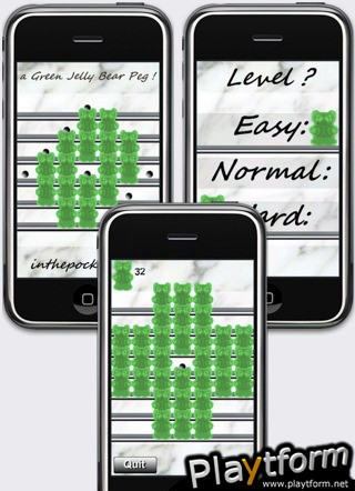 a Green Jelly Bear Peg ! (iPhone/iPod)