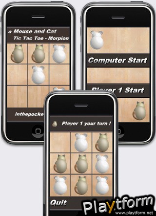a Mouse and Cat Tic Tac Toe - Morpion (iPhone/iPod)