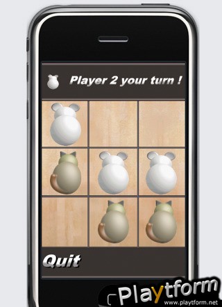 a Mouse and Cat Tic Tac Toe - Morpion (iPhone/iPod)