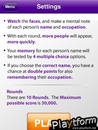 e-Faces and Names (iPhone/iPod)